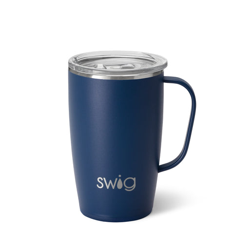 Navy Stemless Wine Cup (12oz)