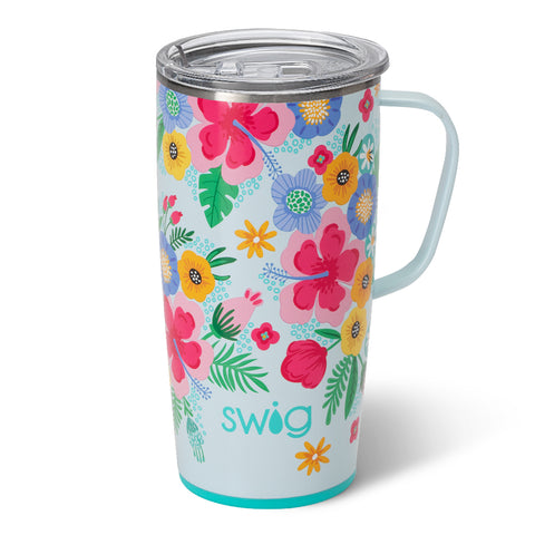 Island Bloom Flip + Sip Slim Tumbler 12oz