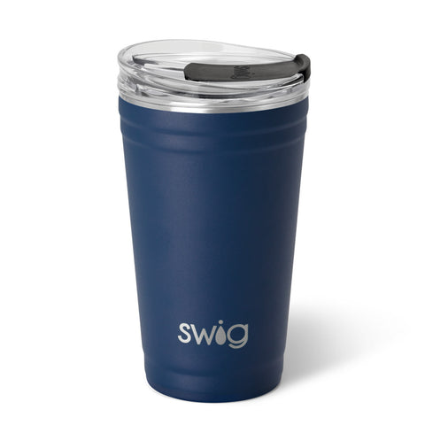 Navy Stemless Wine Cup (12oz)