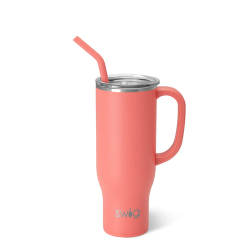 Swig Life 30oz Coral Insulated Mega Mug with Handle