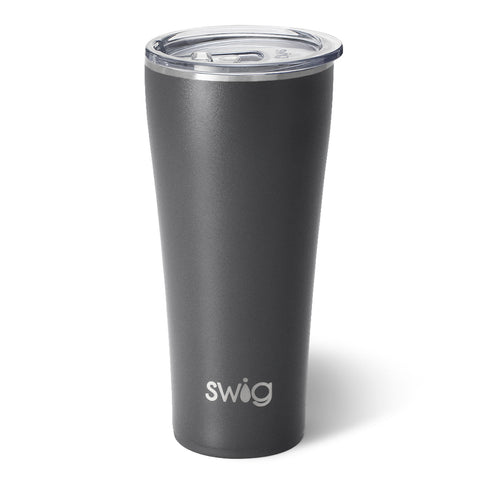 Grey Flip + Sip Slim Tumbler 12oz