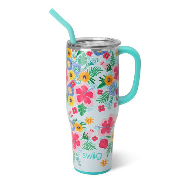 Swig Life 40oz Island Bloom Insulated Mega Mug with Handle