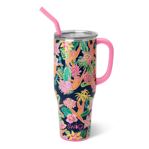 Blush/Coral/Hot Pink Reusable Straw Set (Mega Mugs)