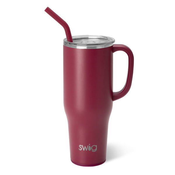 Swig Life 40oz Maroon Insulated Mega Mug with Handle