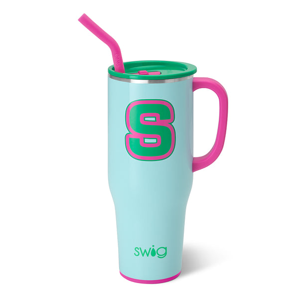 Swig Life 40oz Prep Rally Initial S Insulated Mega Mug with Handle