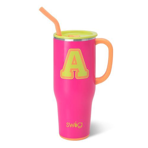 Swig Life 40oz Tutti Frutti Initial A Insulated Mega Mug with Handle