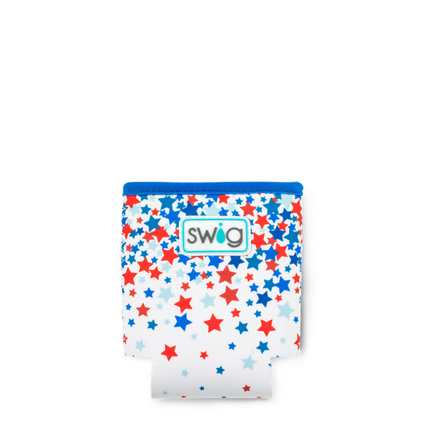 Swig Life Star Spangled Insulated Neoprene Can Coolie Flat Lay