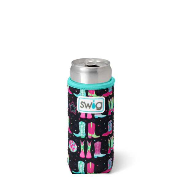 Swig Life Disco Cowgirl Insulated Neoprene Slim Can Coolie