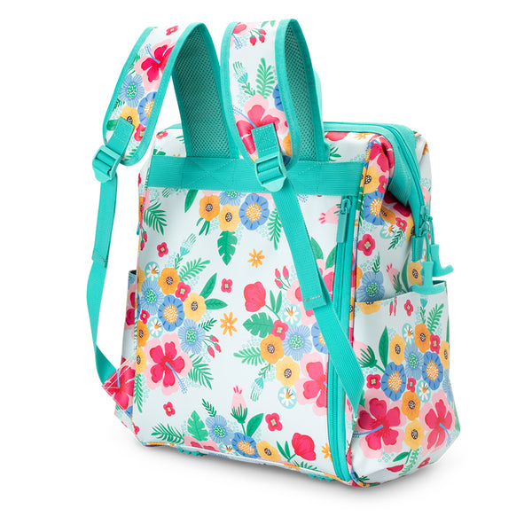 Swig Life Island Bloom Packi Backpack Cooler back view