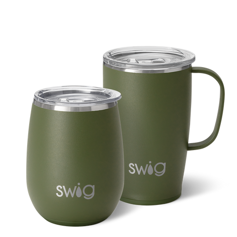 Olive Slim Tumbler 12oz