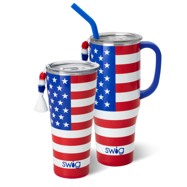 Swig Life All American Mega Set including a 32oz All American Tumbler and a 40oz All American Mega Mug