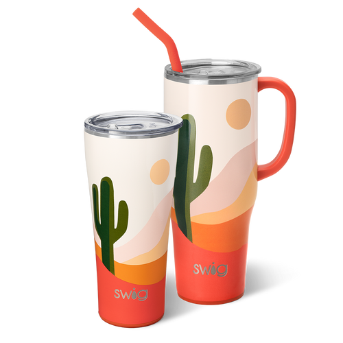 Swig Life Boho Desert Mega Set including a 32oz Tumbler and a 40oz Mega Mug