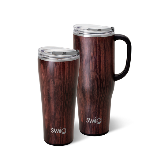 Swig Life Bourbon Barrel Mega Set including a 32oz Tumbler and a 40oz Mega Mug