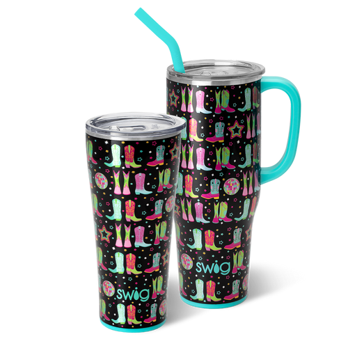 Swig Life Disco Cowgirl Mega Set including a 32oz Tumbler and a 40oz Mega Mug