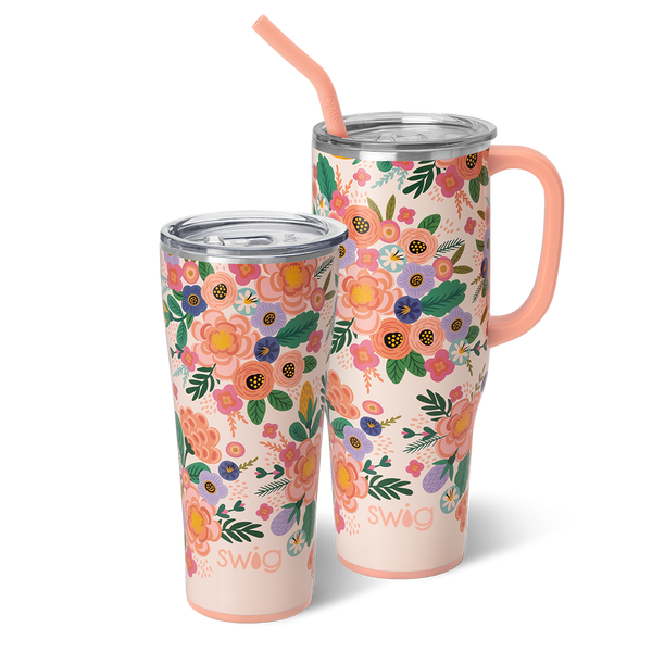 Swig Life Full Bloom Mega Set including a 32oz Full Bloom Tumbler and a 40oz Full Bloom Mega Mug