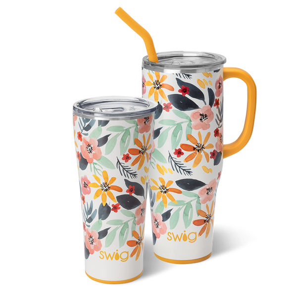 Swig Life Honey Meadow Mega Set including a 32oz Honey Meadow Tumbler and a 40oz Honey Meadow Mega Mug