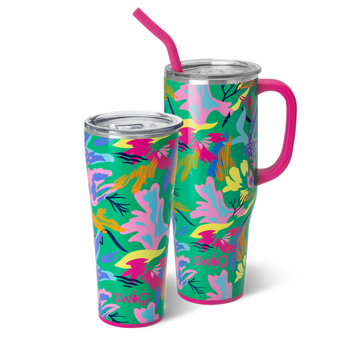 Swig Life Paradise Mega Set including a 32oz Paradise Tumbler and a 40oz Paradise Mega Mug