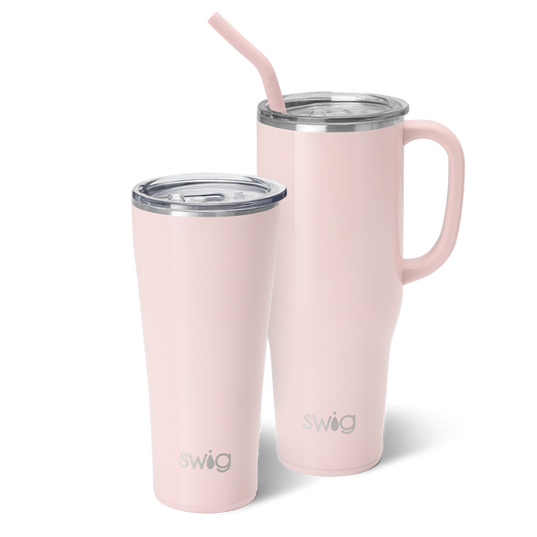 Swig Life Shimmer Ballet Mega Set including a 32oz Shimmer Ballet Tumbler and a 40oz Shimmer Ballet Mega Mug