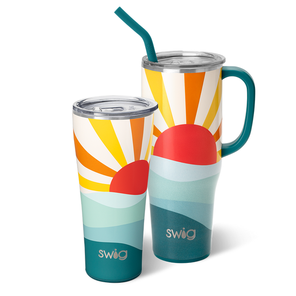 Swig Life Sun Dance Mega Set including a 32oz Sun Dance Tumbler and a 40oz Sun Dance Mega Mug