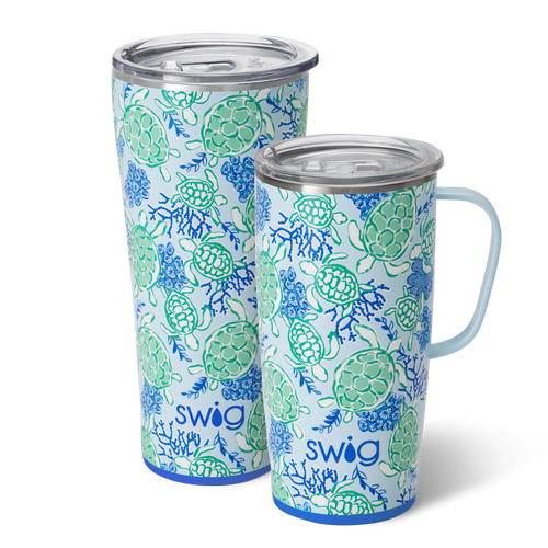 Swig Life Shell Yeah XL Set including a 22oz Shell Yeah Travel Mug and a 32oz Shell Yeah Tumbler