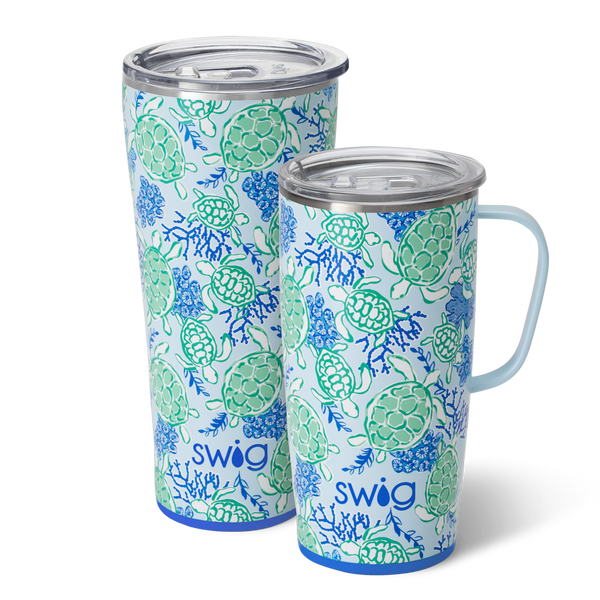 Swig Life Shell Yeah XL Set including a 22oz Shell Yeah Travel Mug and a 32oz Shell Yeah Tumbler