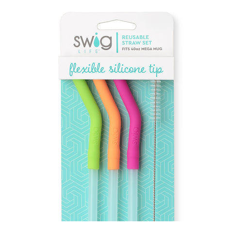 Rainbow Reusable Straw Set