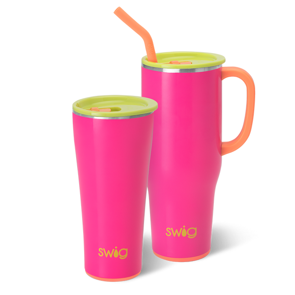 Swig Life Tutti Frutti Mega Set including a 32oz Tutti Frutti Tumbler and a 40oz Tutti Frutti Mega Mug