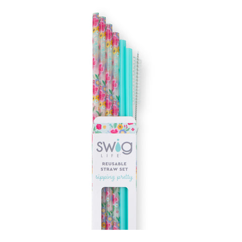 Rainbow Reusable Straw Set