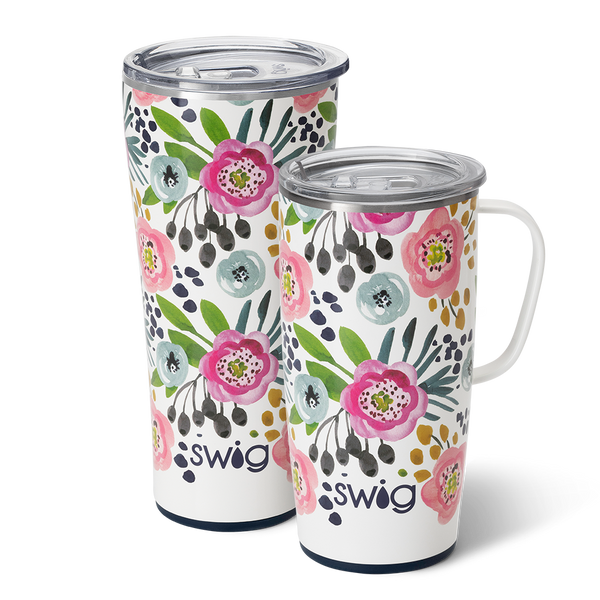 Swig Life Primrose XL Set including a 22oz Travel Mug and a 32oz Tumbler