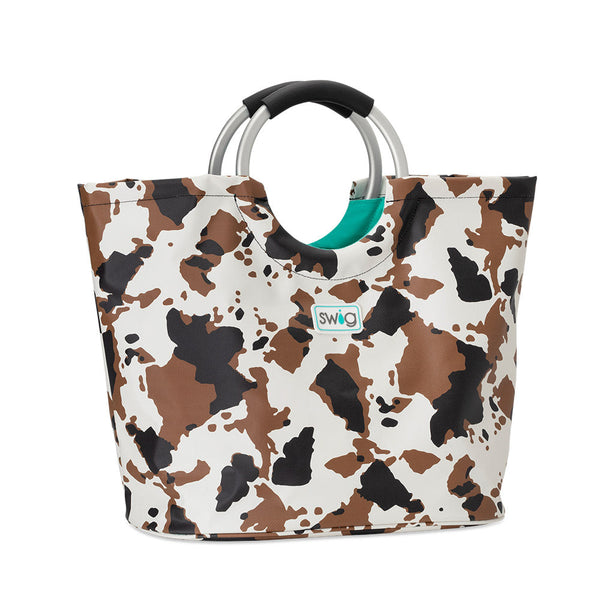 Hayride Cow Print Loopi Tote Bag - Swig Life