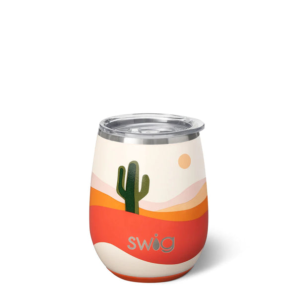 Swig Life 14oz Boho Desert Insulated Stemless Wine Cup